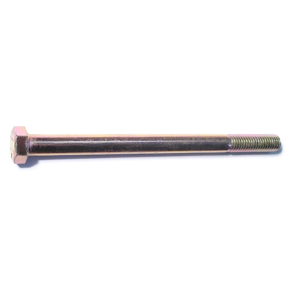 Midwest Fastener Grade 8, 1/2"-13 Hex Head Cap Screw, Zinc Yellow Steel, 7 in L, 10 PK 51615 - main